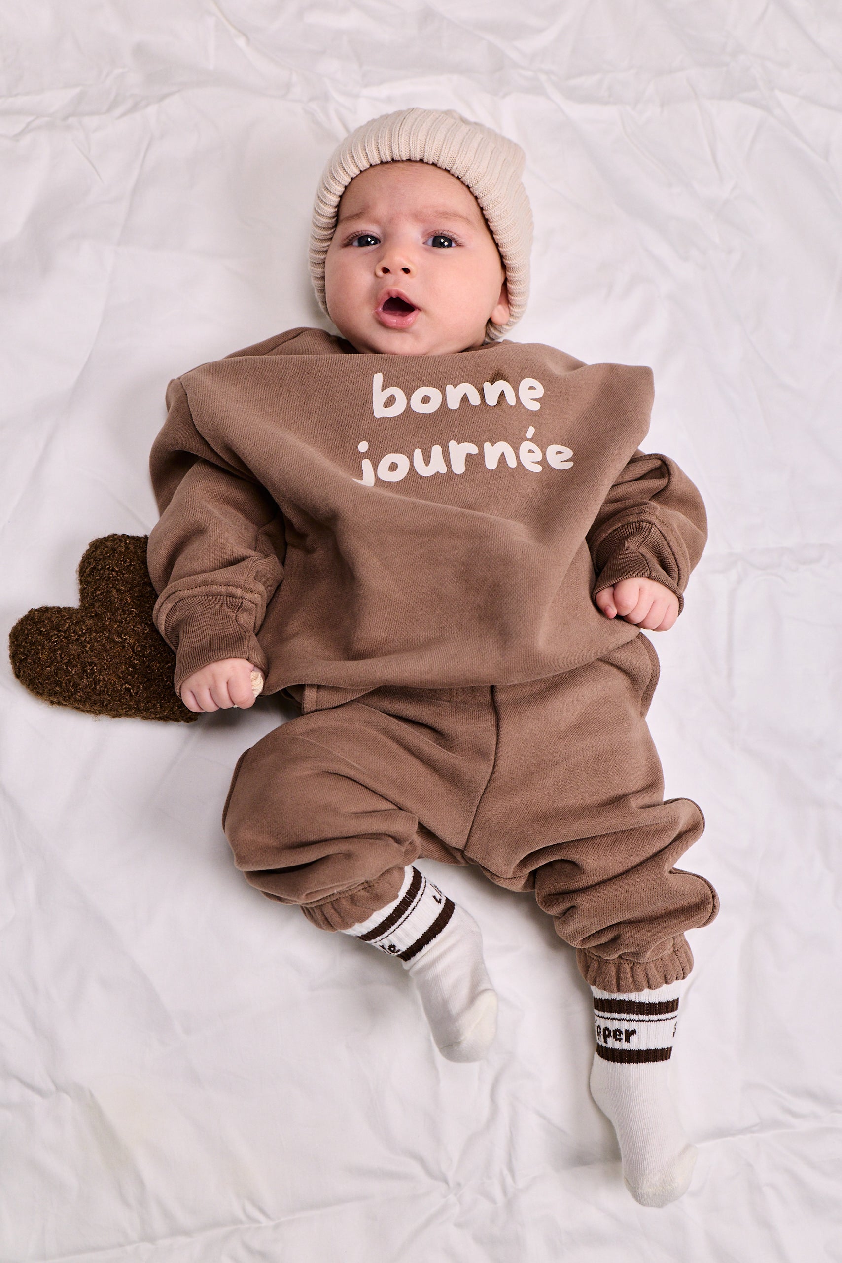 Bonne Journee Cotton Set – Sweatshirt + Pants