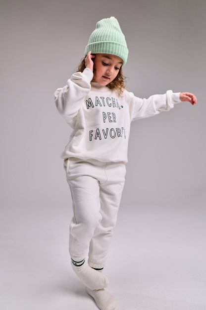 The relaxed sweatpant - coconut milk