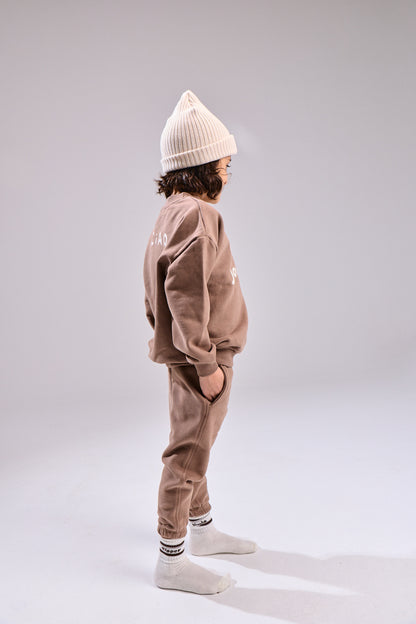 The relaxed sweatpant - cacao brown