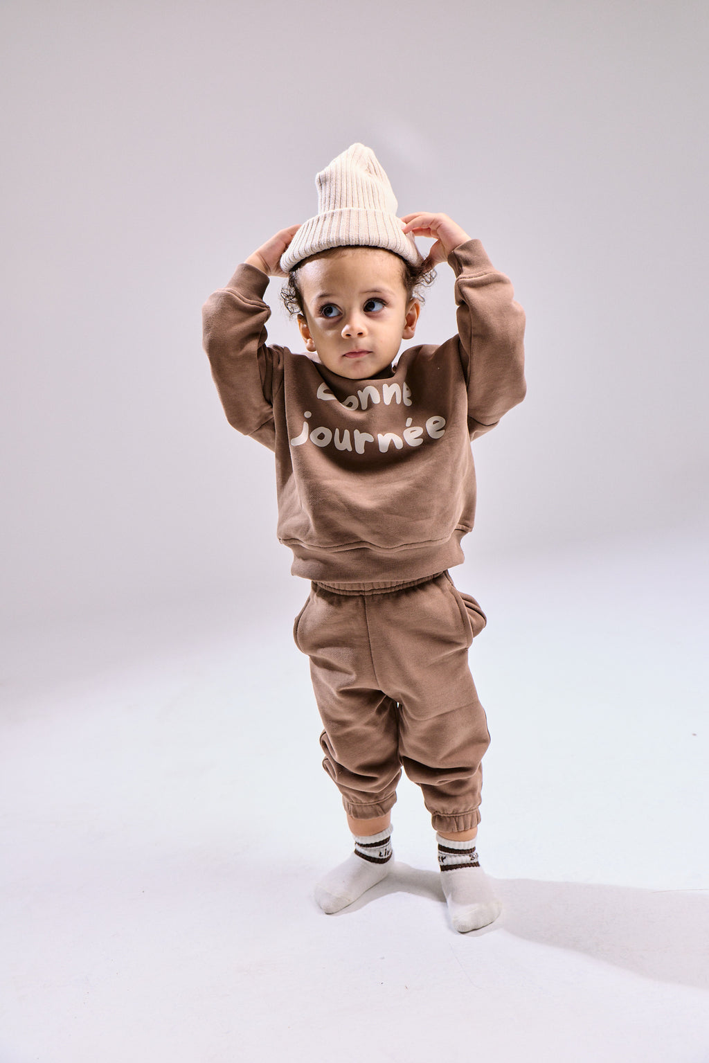 Bonne Journee Cotton Set – Sweatshirt + Pants
