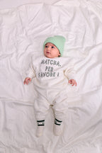 Matcha sweatshirt - coconut milk