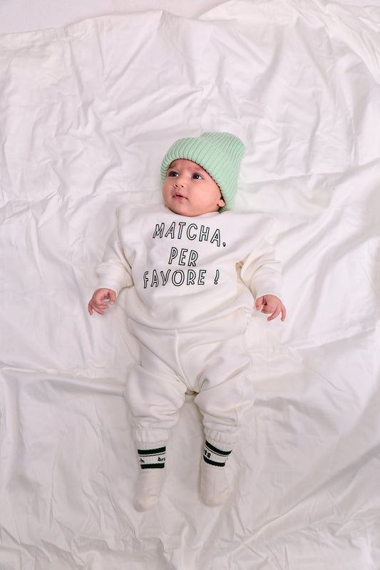 Matcha sweatshirt - coconut milk