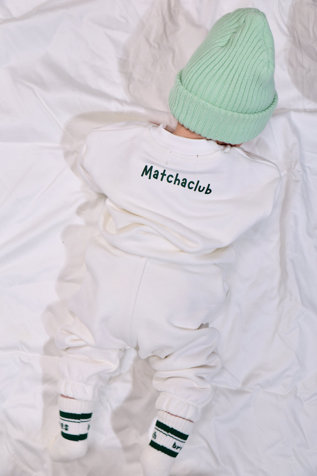 Matcha sweatshirt - coconut milk