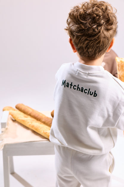 Matcha sweatshirt - coconut milk