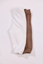 The relaxed sweatpant - cacao brown
