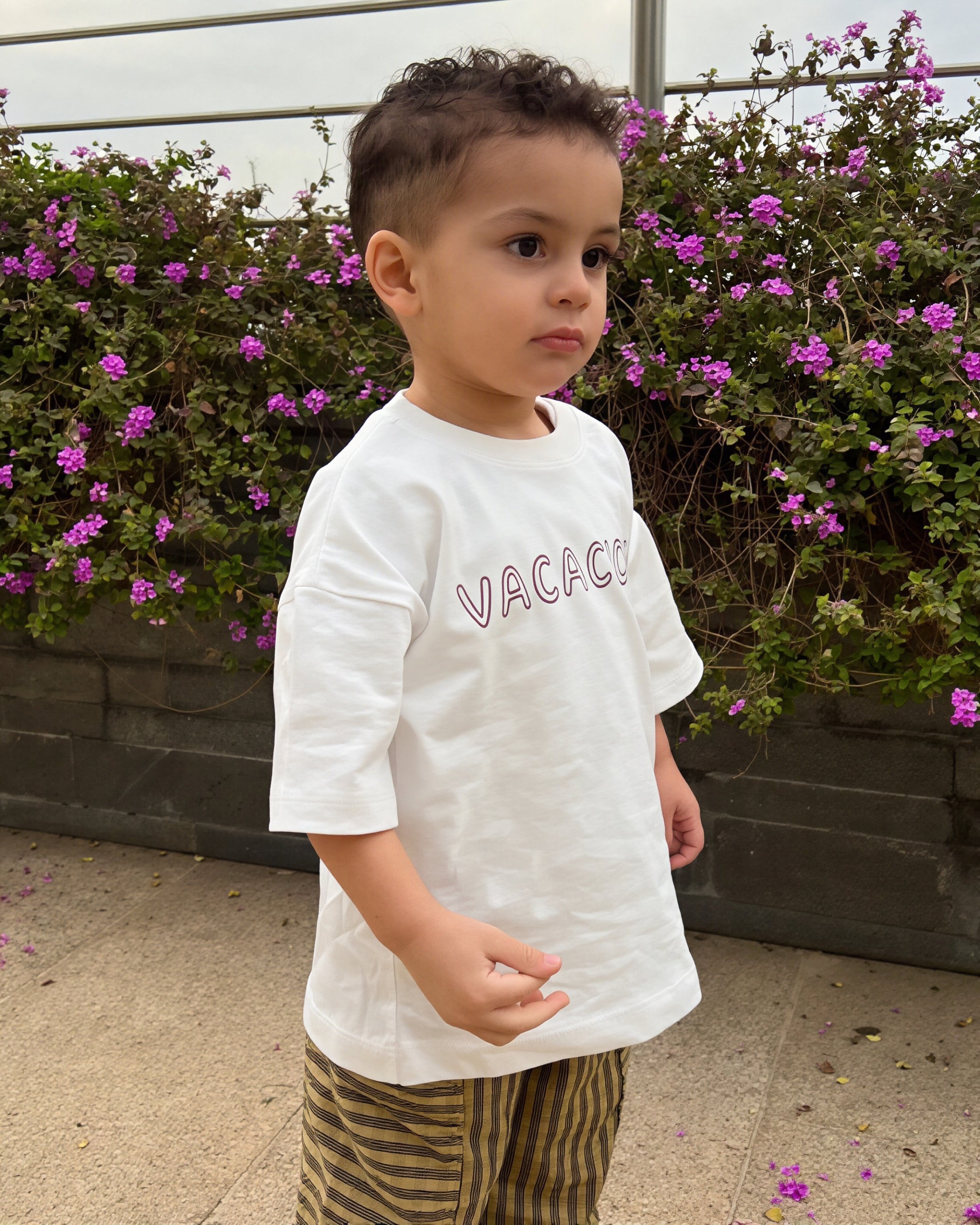 Vacaciones Oversized t-shirt - Coconut Milk