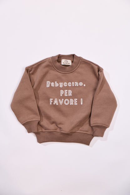 Babyccino sweatshirt - cacao brown