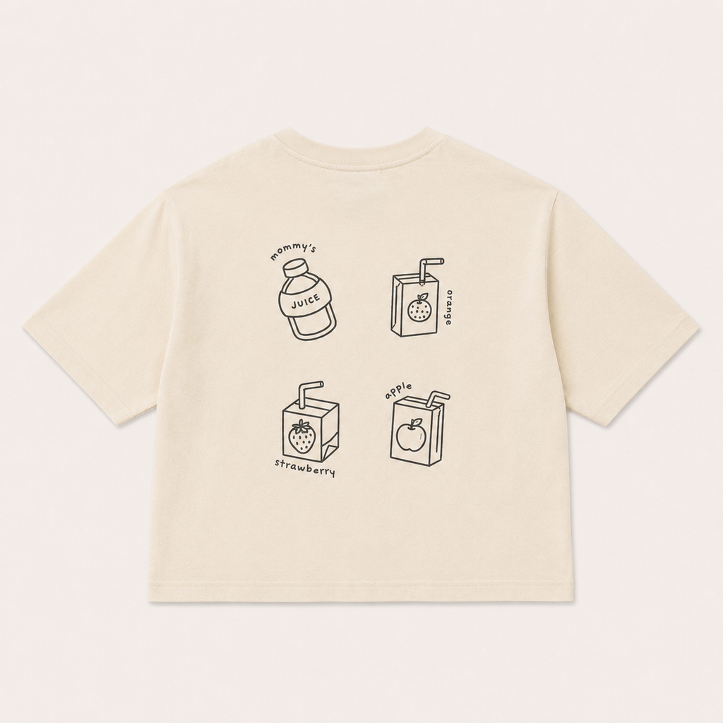 Juiceclub Oversized t-shirt - Oat & Grey