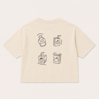 Juiceclub Oversized t-shirt - Oat & Grey