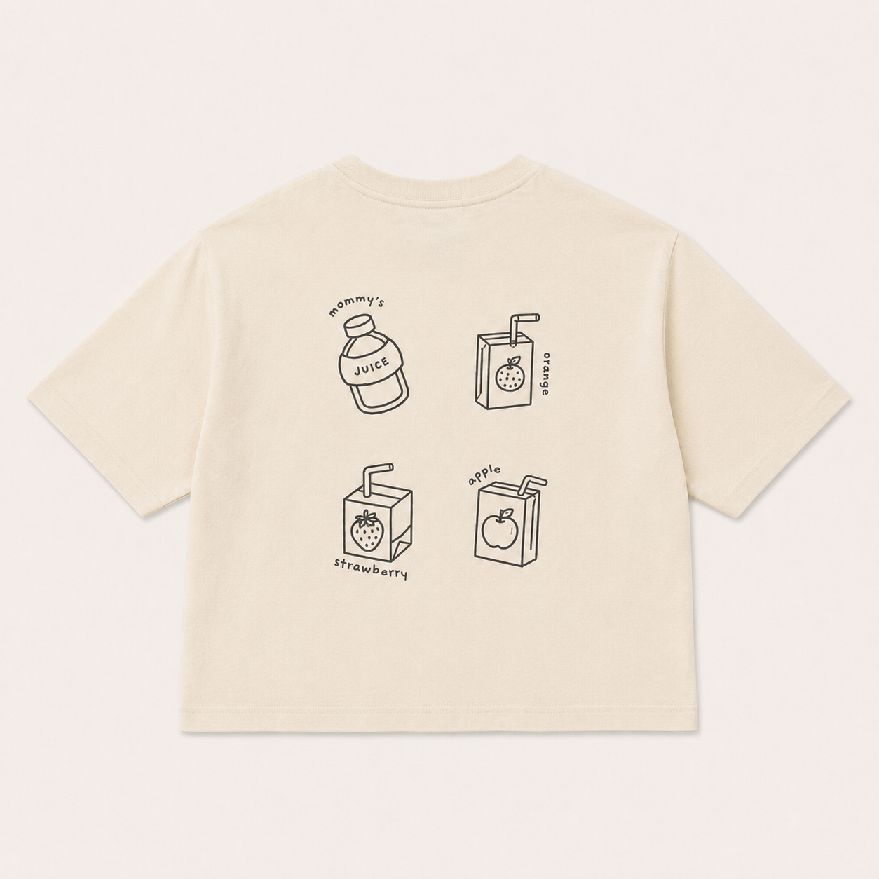 Juiceclub Oversized t-shirt - Oat & Grey