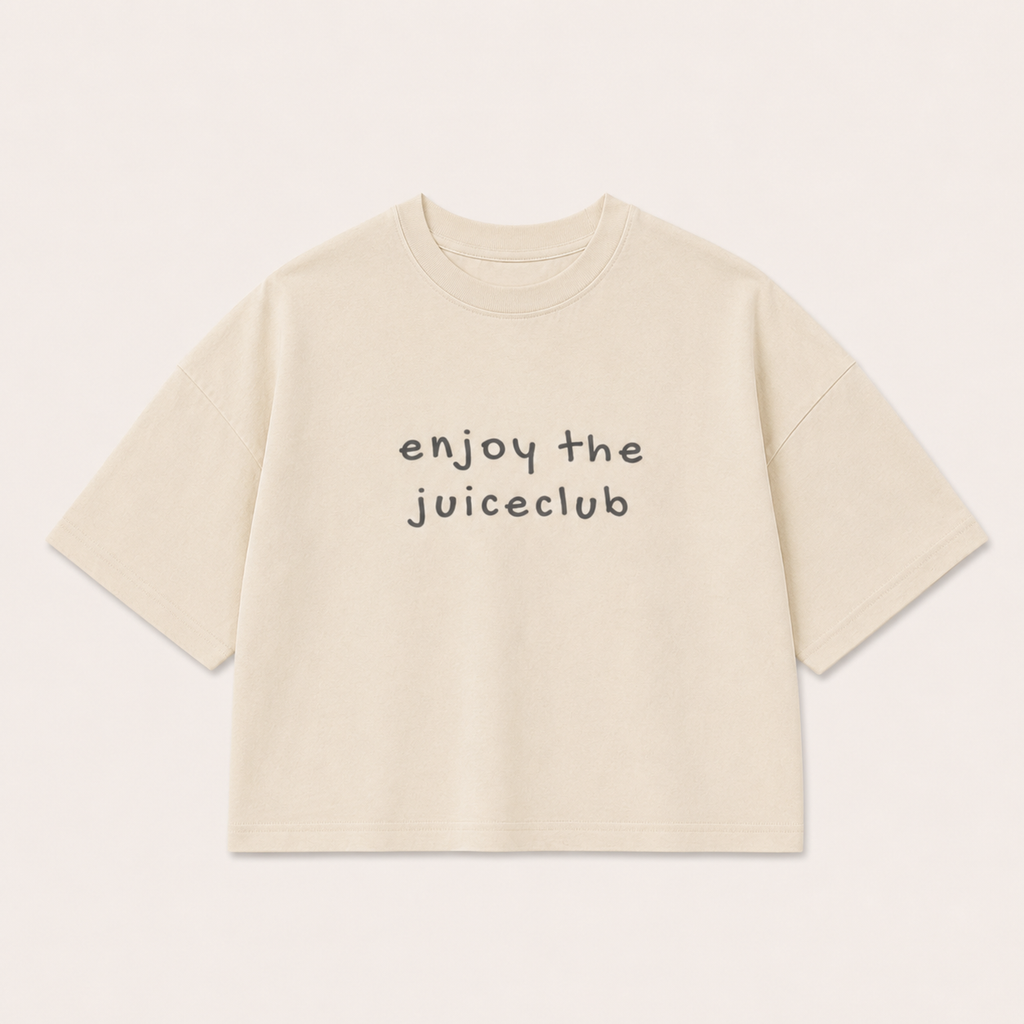 Juiceclub Oversized t-shirt - Oat & Grey