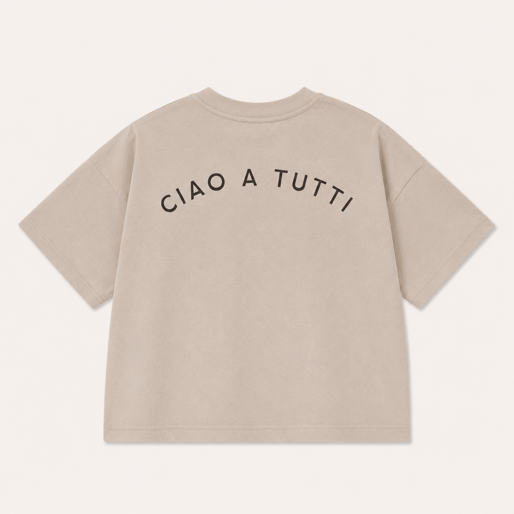 Bon Voyage Oversized t-shirt - Toasted Almond