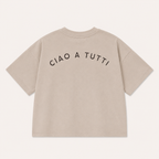Bon Voyage Oversized t-shirt - Toasted Almond