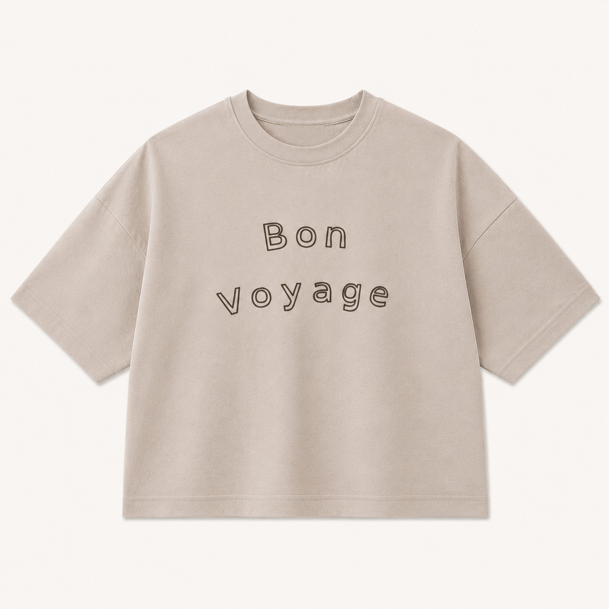 Bon Voyage Oversized t-shirt - Toasted Almond