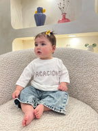 Vacaciones Oversized t-shirt - Coconut Milk