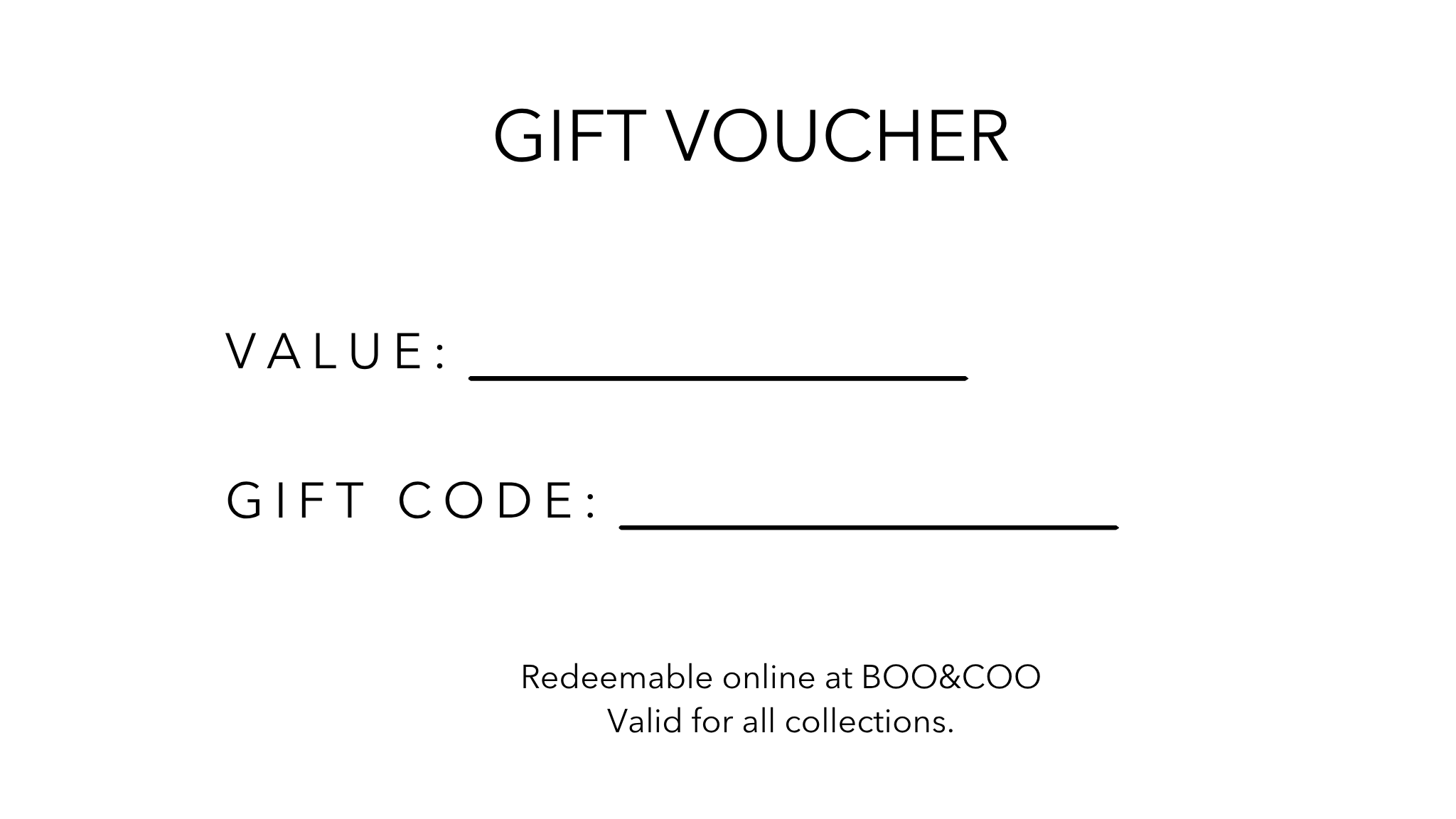 BOO&COO GIFT CARD