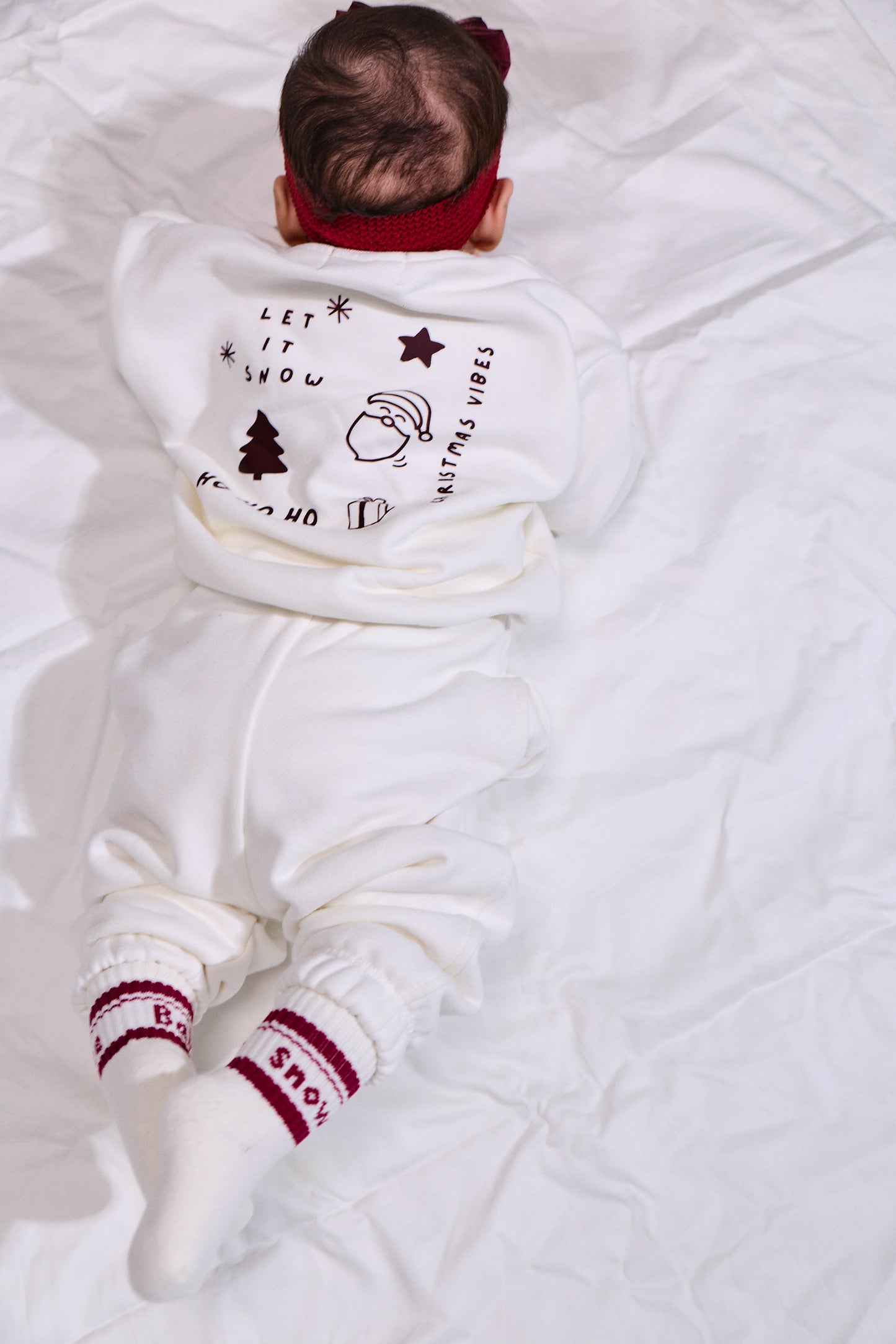 Santa sweatshirt - coconut milk-christmas special