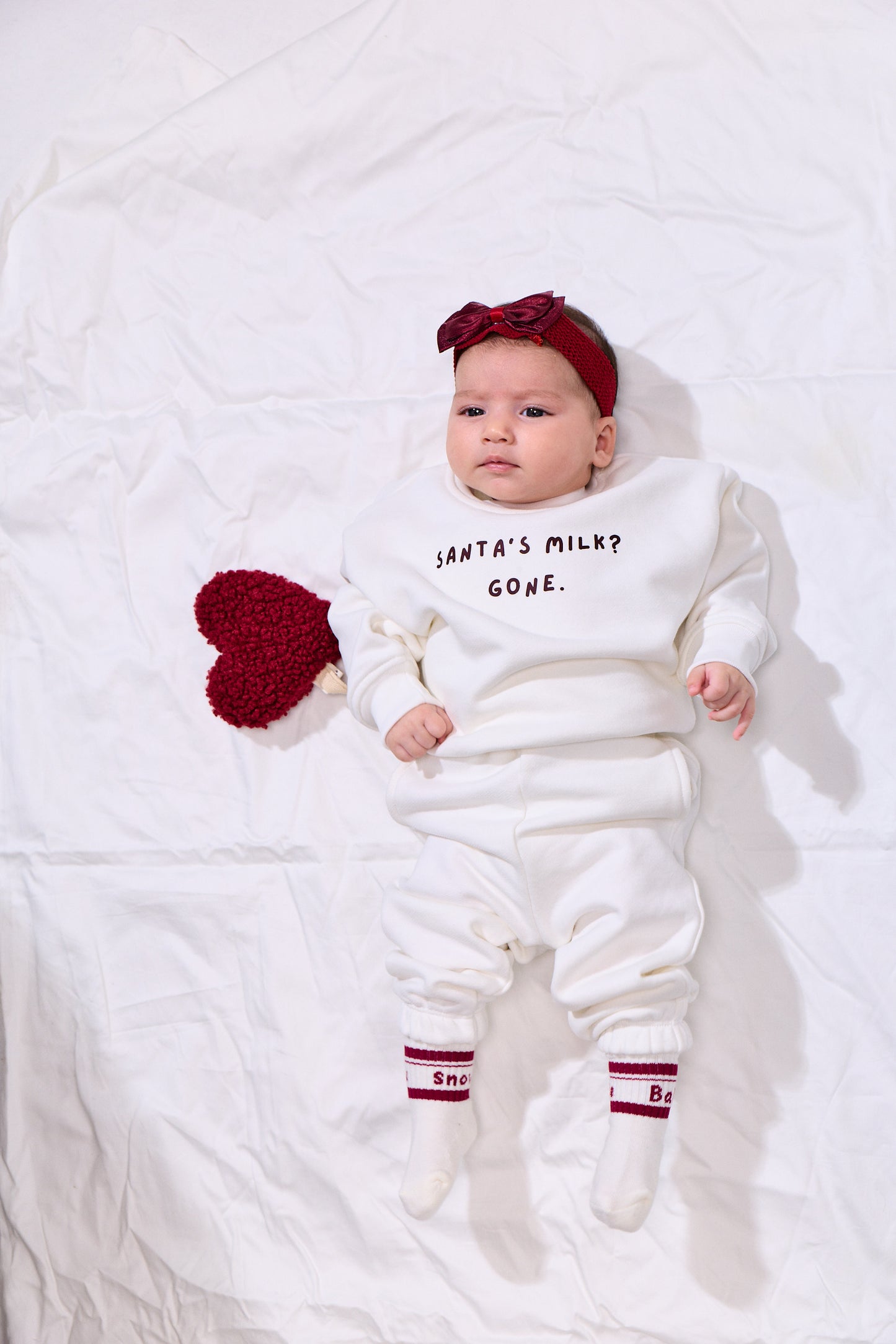 Santa sweatshirt - coconut milk-christmas special