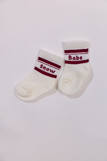 Crew socks - snow babe