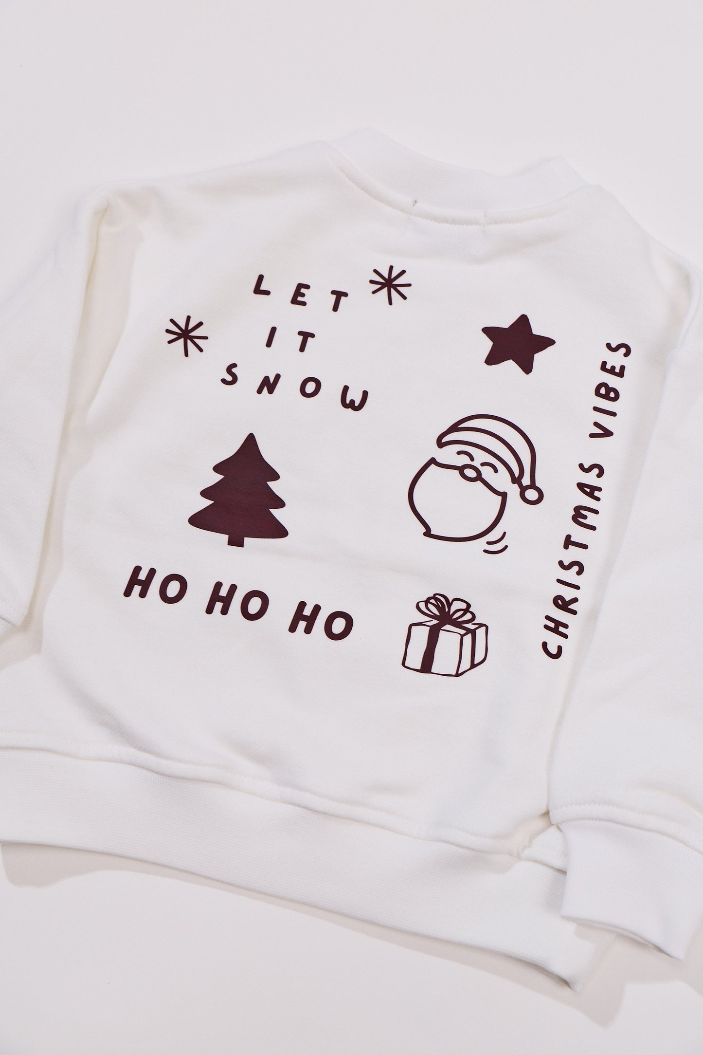 Santa sweatshirt - coconut milk-christmas special