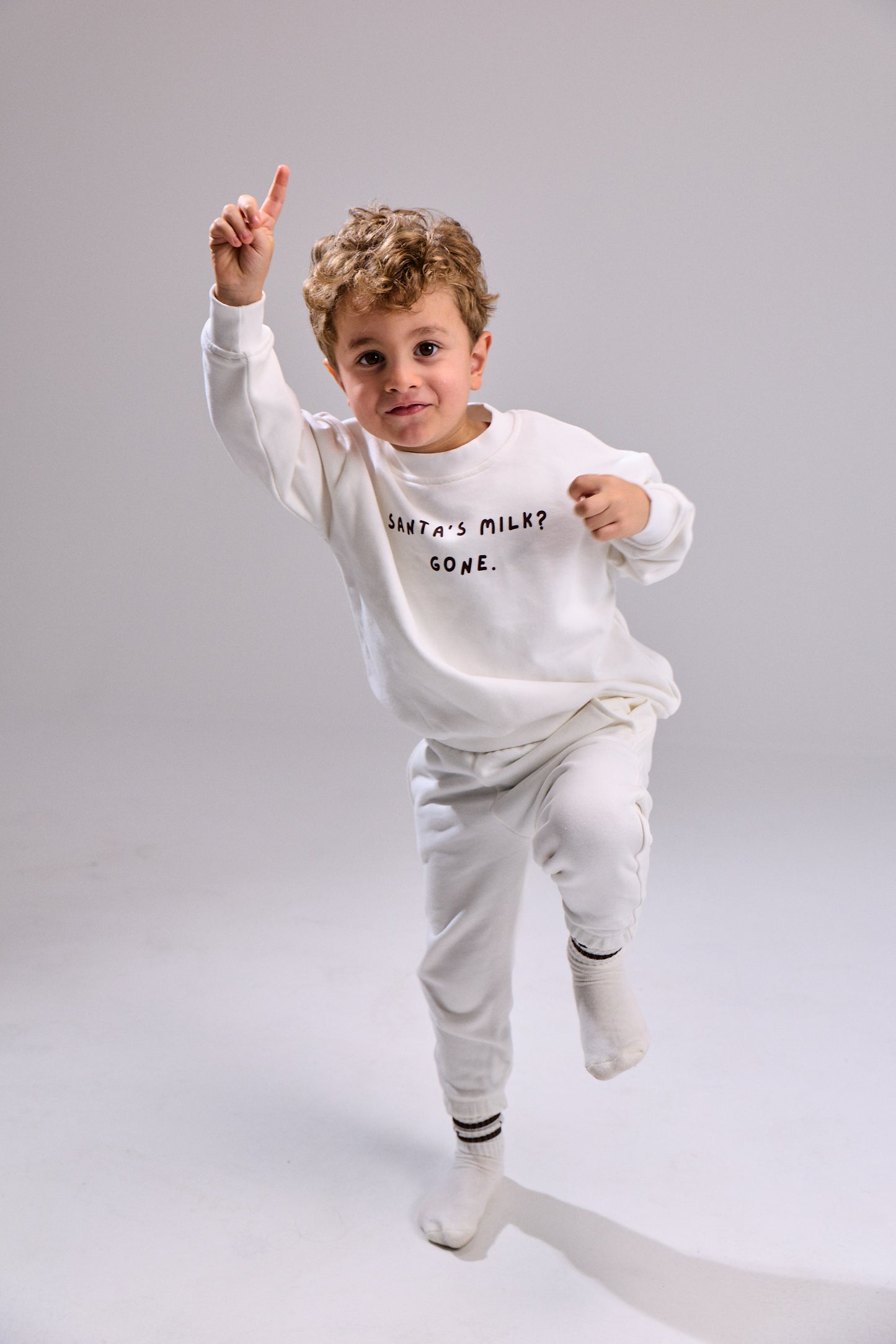 Santa sweatshirt - coconut milk-christmas special