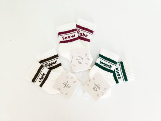 The Cozy Words Crew Socks – 3-Pair Premium Bundle