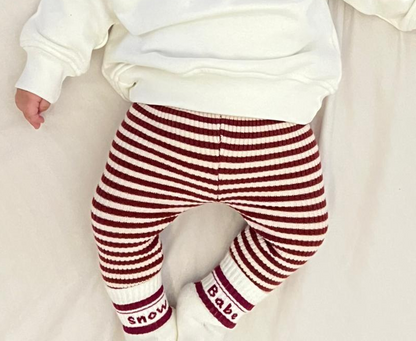 Ruby Stripe Ribbed Leggings