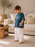 Cloud White Wide-Leg Linen Pants