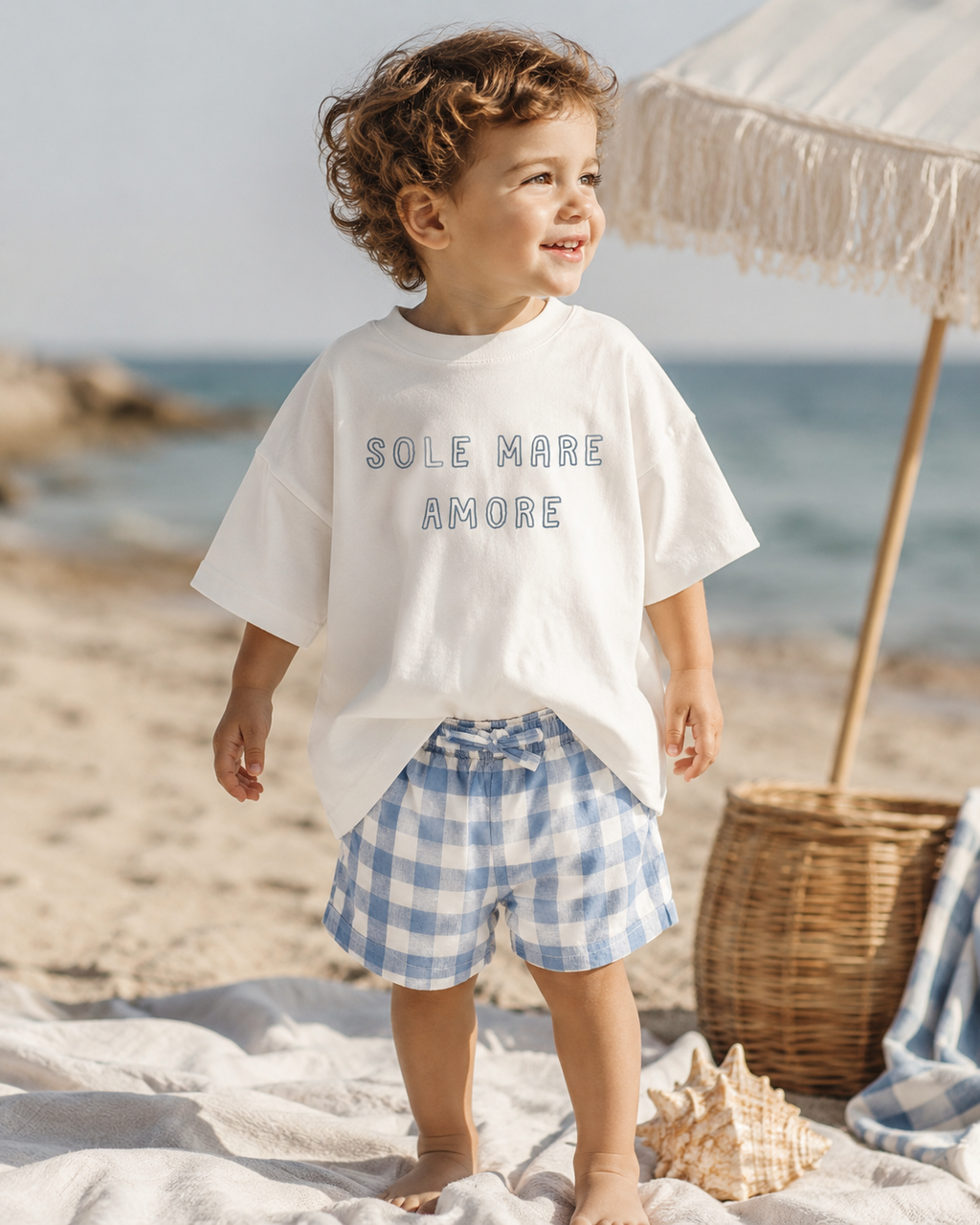Sole Mare Amore Oversized T-shirt – Coconut Milk