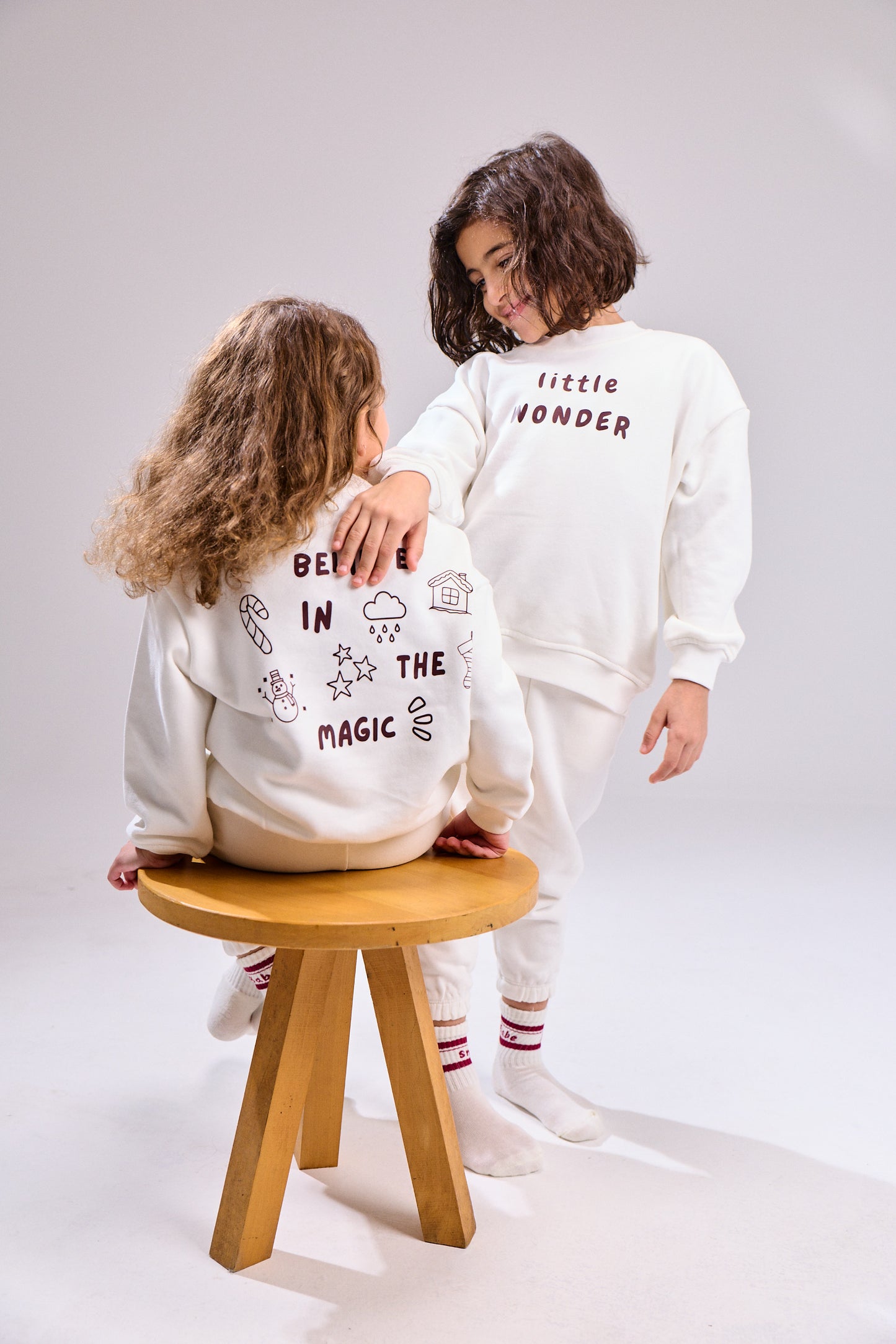 Little wonder sweatshirt - coconut milk-christmas special