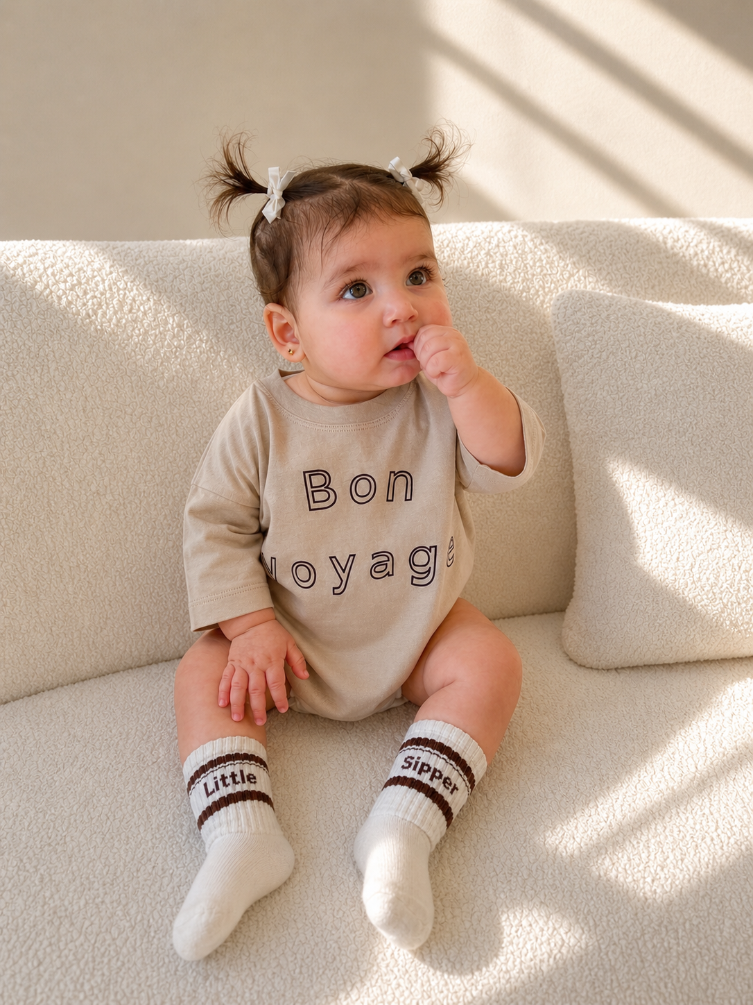 Bon Voyage Oversized t-shirt - Toasted Almond