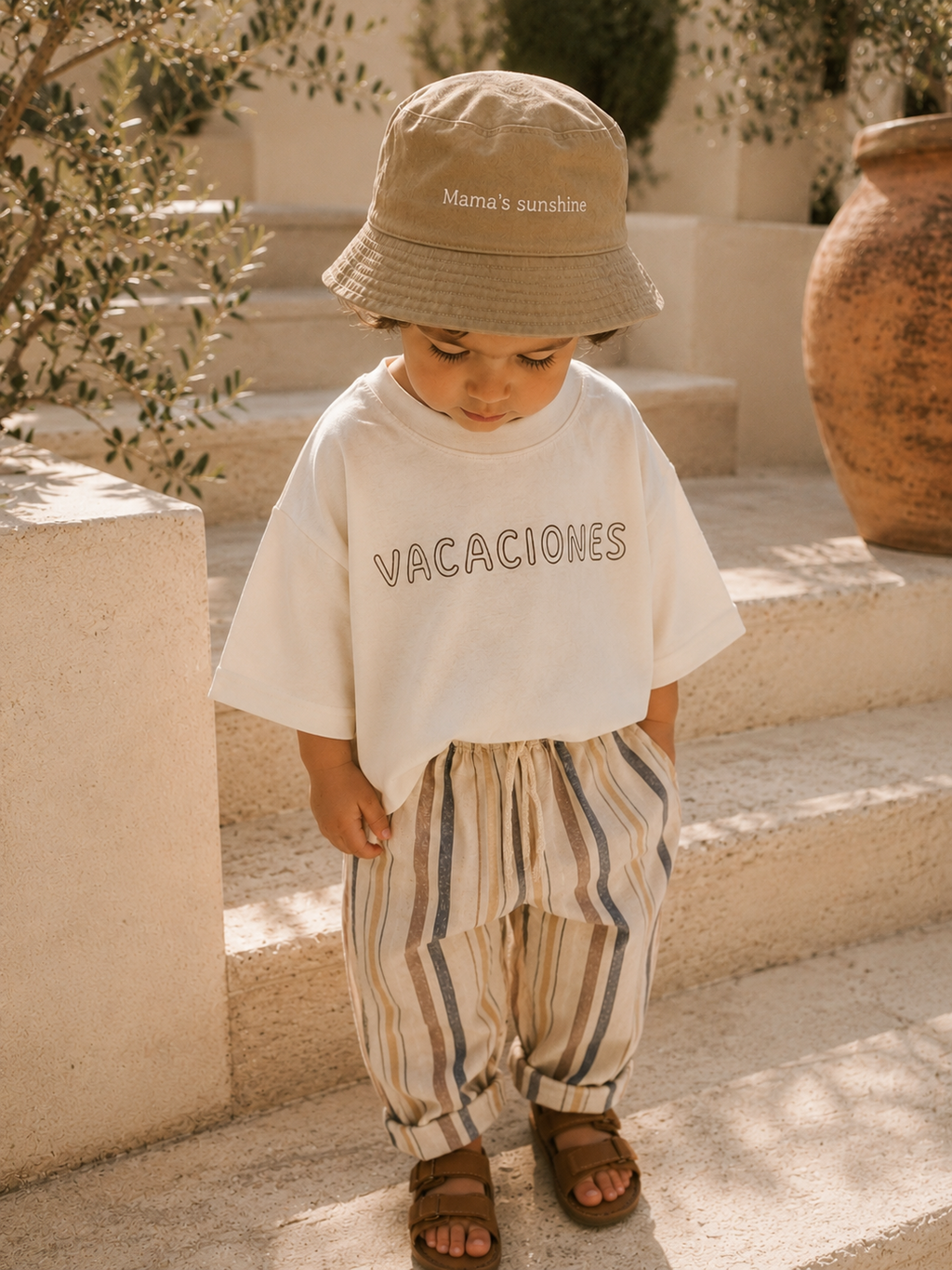 Dune Stripe Linen Pants