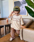 Juice Club Oversized T-Shirt - Oat Milk