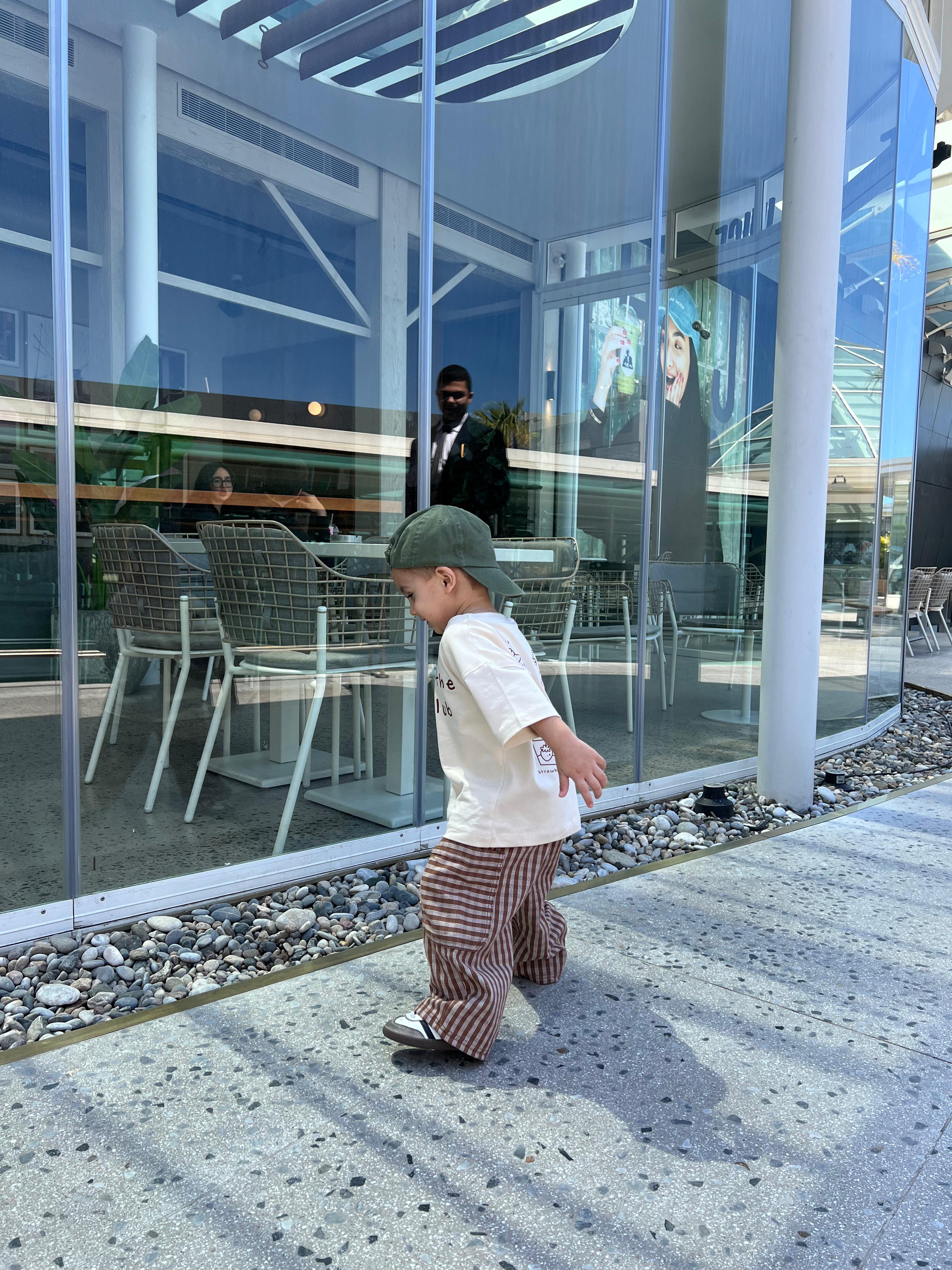 Mocha Check Cargo Pants