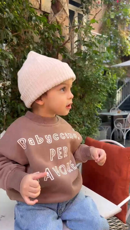 Babyccino sweatshirt - cacao brown
