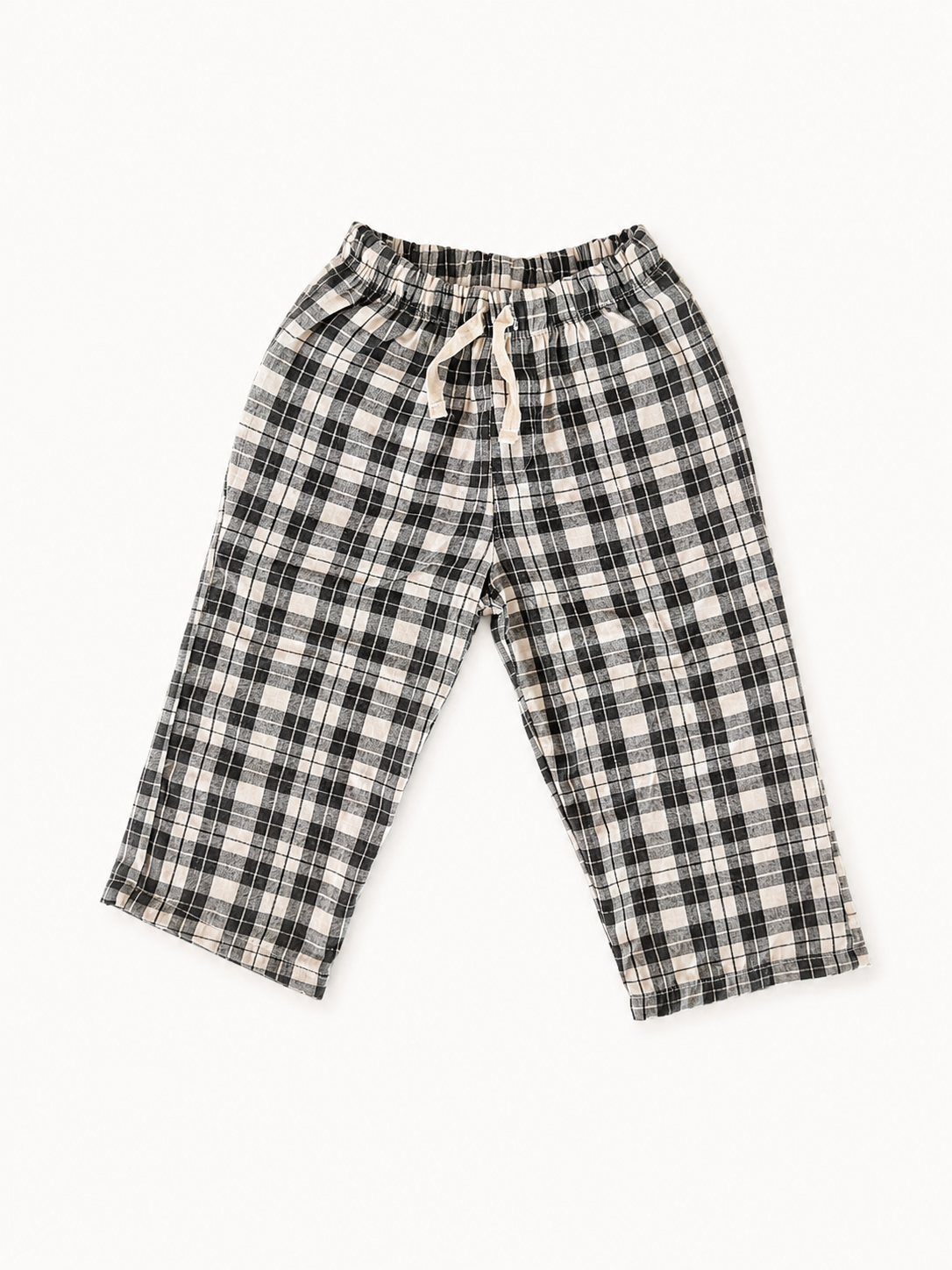 Stone Check Linen pants