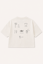 Vacaciones Oversized t-shirt - Coconut Milk